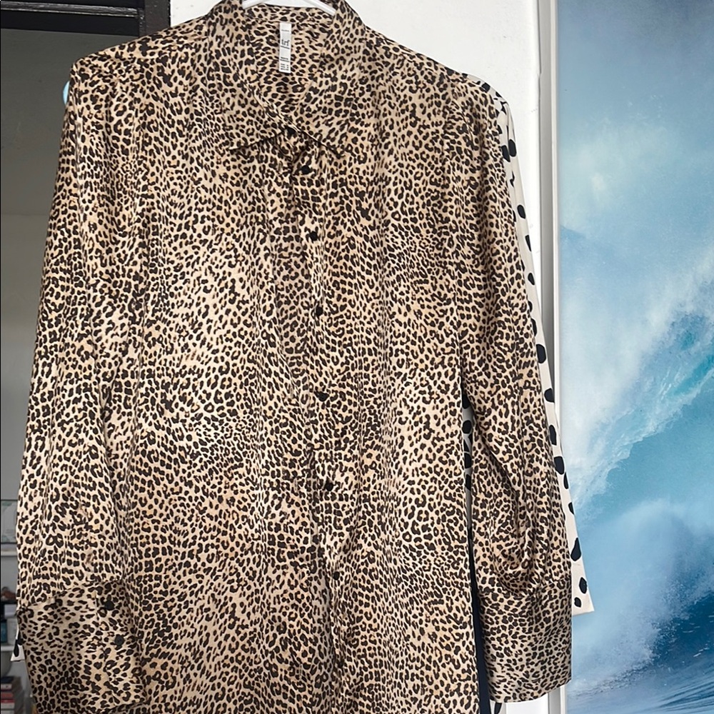Zara Animal Print Blouse